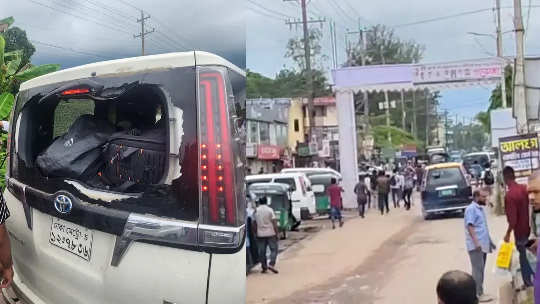এবার সিলেটে এনসিপির গাড়িবহরে হামলা