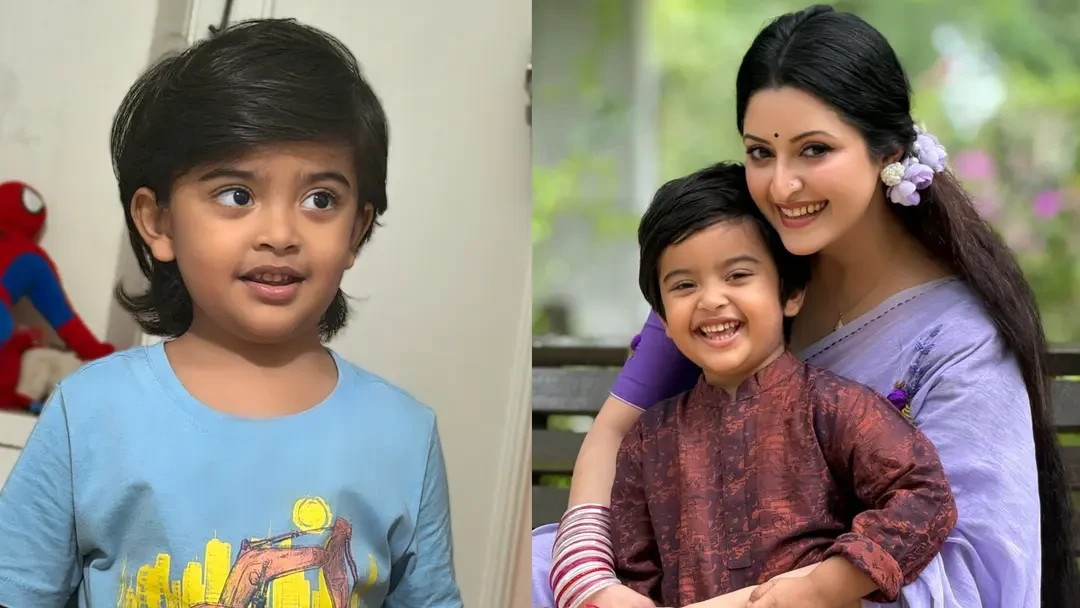 এআই ছাড়াই ছেলেকে ‘নাইনটিস হিরো’ লুকে আনলেন পরীমনি